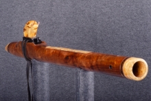 Tasmanian Blackwood Burl Native American Flute, Minor, Low F-4, #Q14F (6)